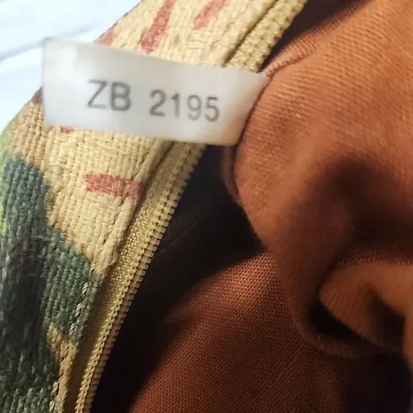 Vintage Fossil Flower Boho Medium Satchel Handbag Purse Shoulder Bag ZB 2195 - Picture 8 of 10